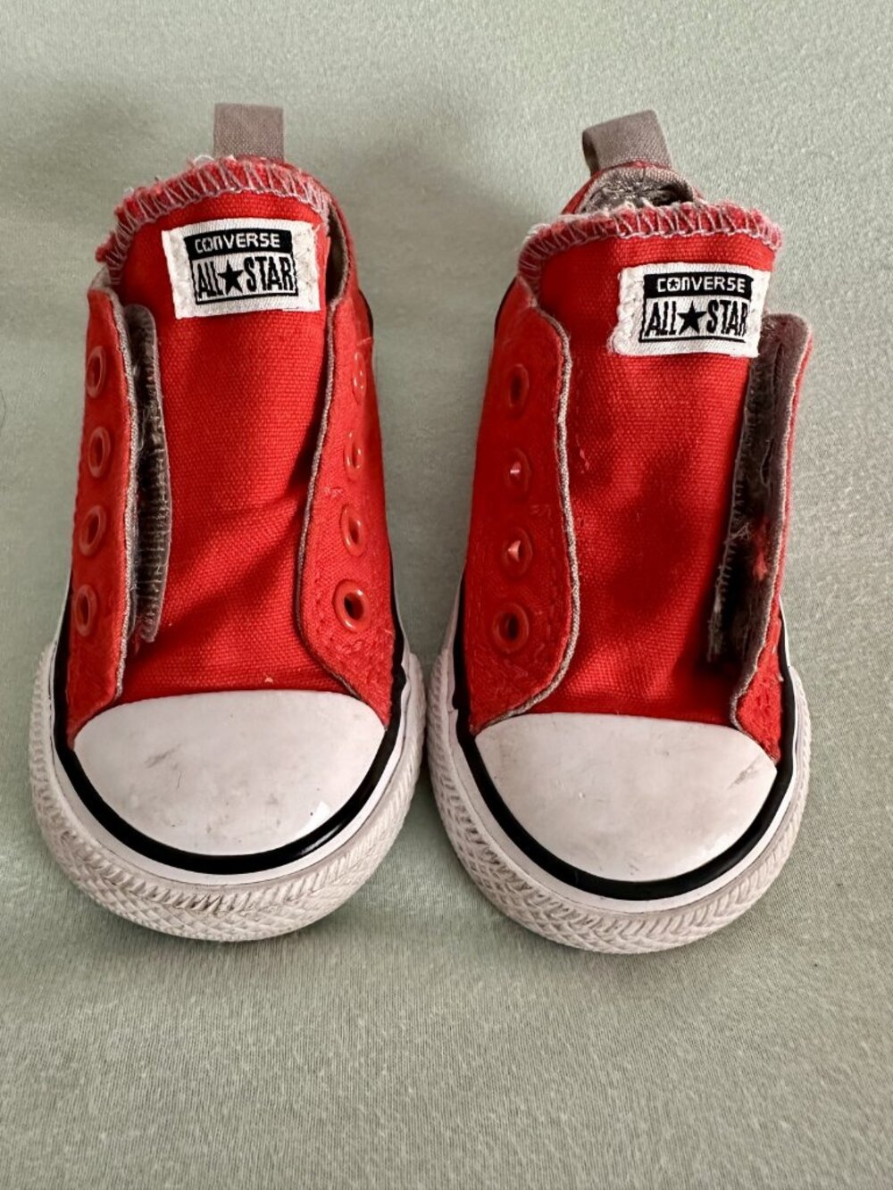 Converse - All Star Red Velcro Toddler Sneakers - Great Condition!